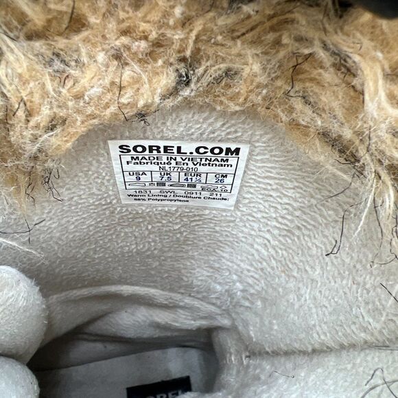 Sorel Tofino II Waterproof Boots Womens 9 Black Insulated Winter Faux Fur - Picture 9 of 12